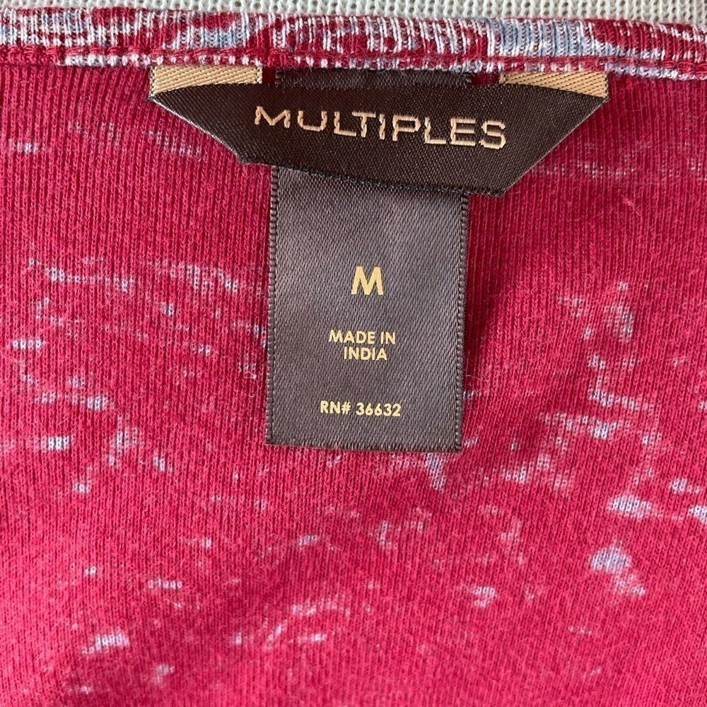 NWT Multiples Boho Style Top Size M - Picture 9 of 10